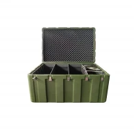 Vandeniui atsparus 120 * 80 * 80 rotomolded karinis dėklas{3}}